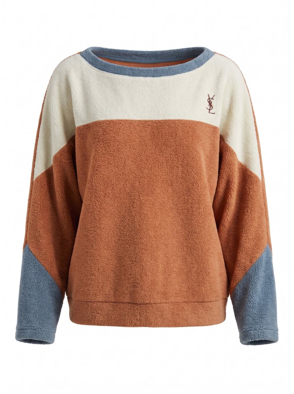 Vintage YO! Mama’s Soon Ltd. Colorblock Sherpa Fleece Pullover